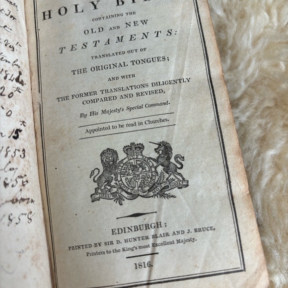 Antique 1816 Scottish Bible - Picture 3 of 14